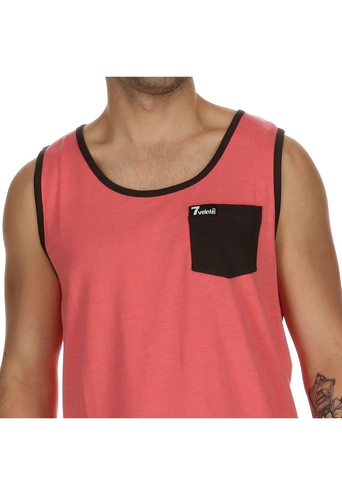 Polera S/M Hombre Easy Tank  Red Melange 7Veinte-4
