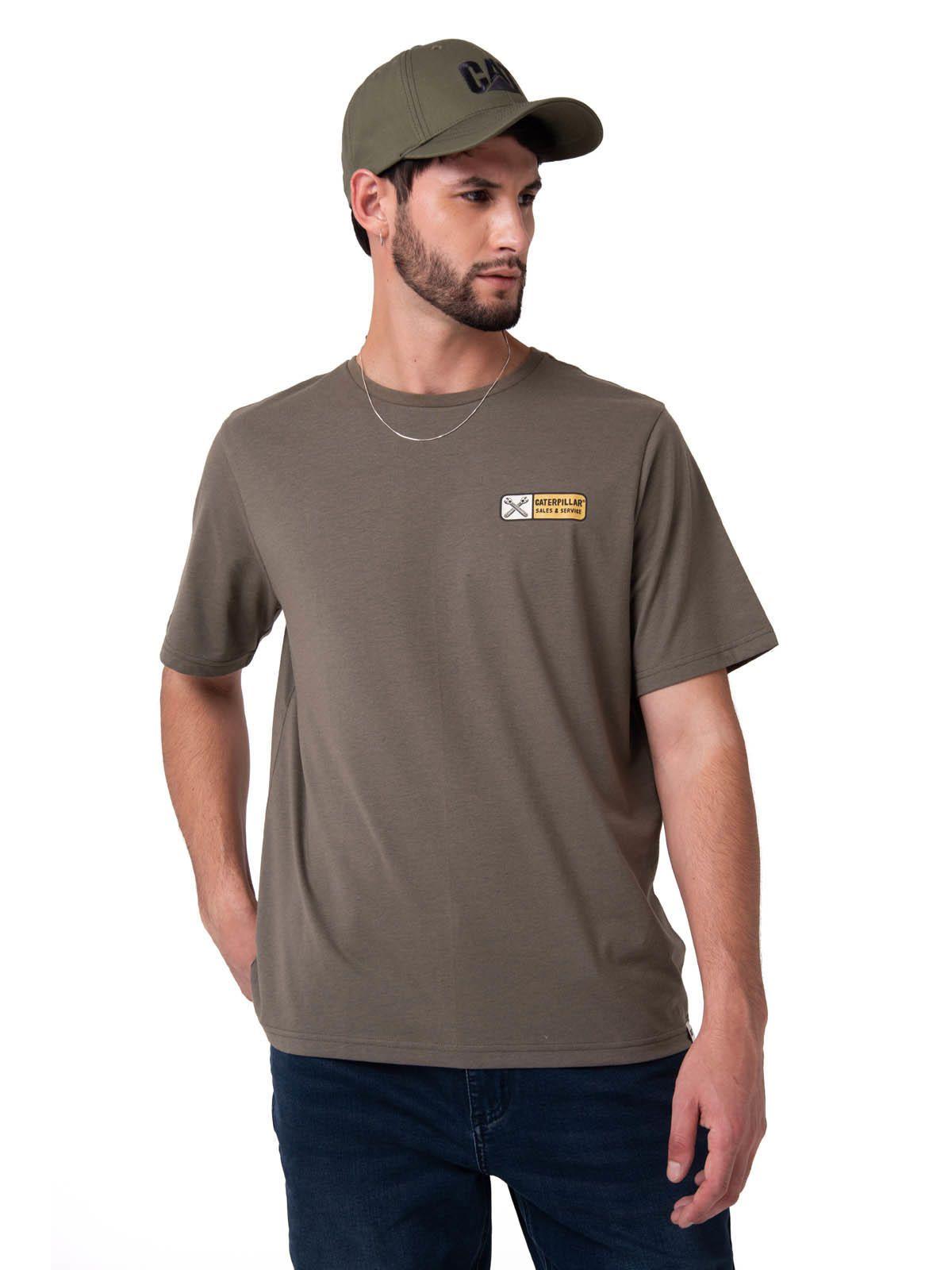 Polera Manga Corta Hombre Sales And Service Verde-0