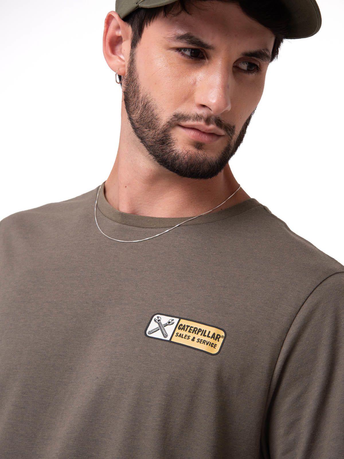 Polera Manga Corta Hombre Sales And Service Verde-3