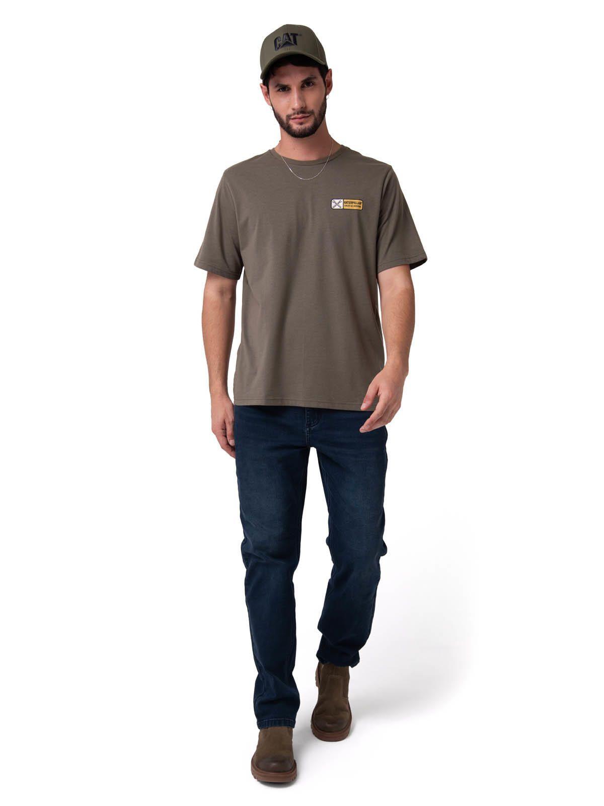 Polera Manga Corta Hombre Sales And Service Verde-4