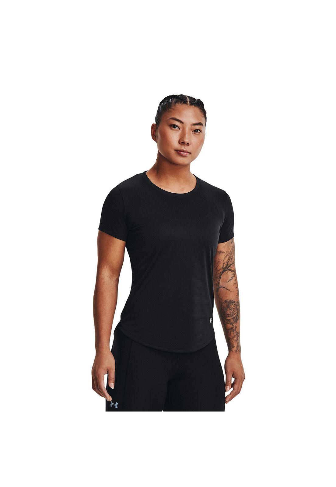 Polera M/C Mujer Ua Speed Stride 2.0 Negro-2