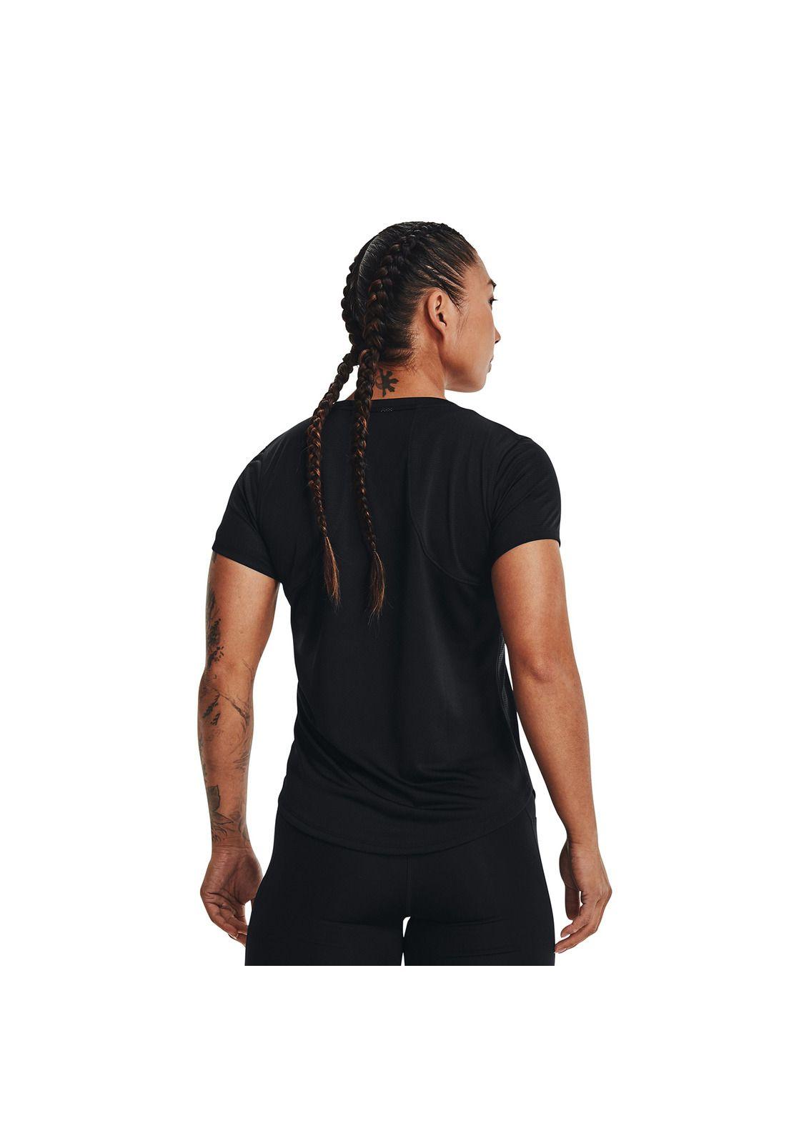 Polera M/C Mujer Ua Speed Stride 2.0 Negro-3
