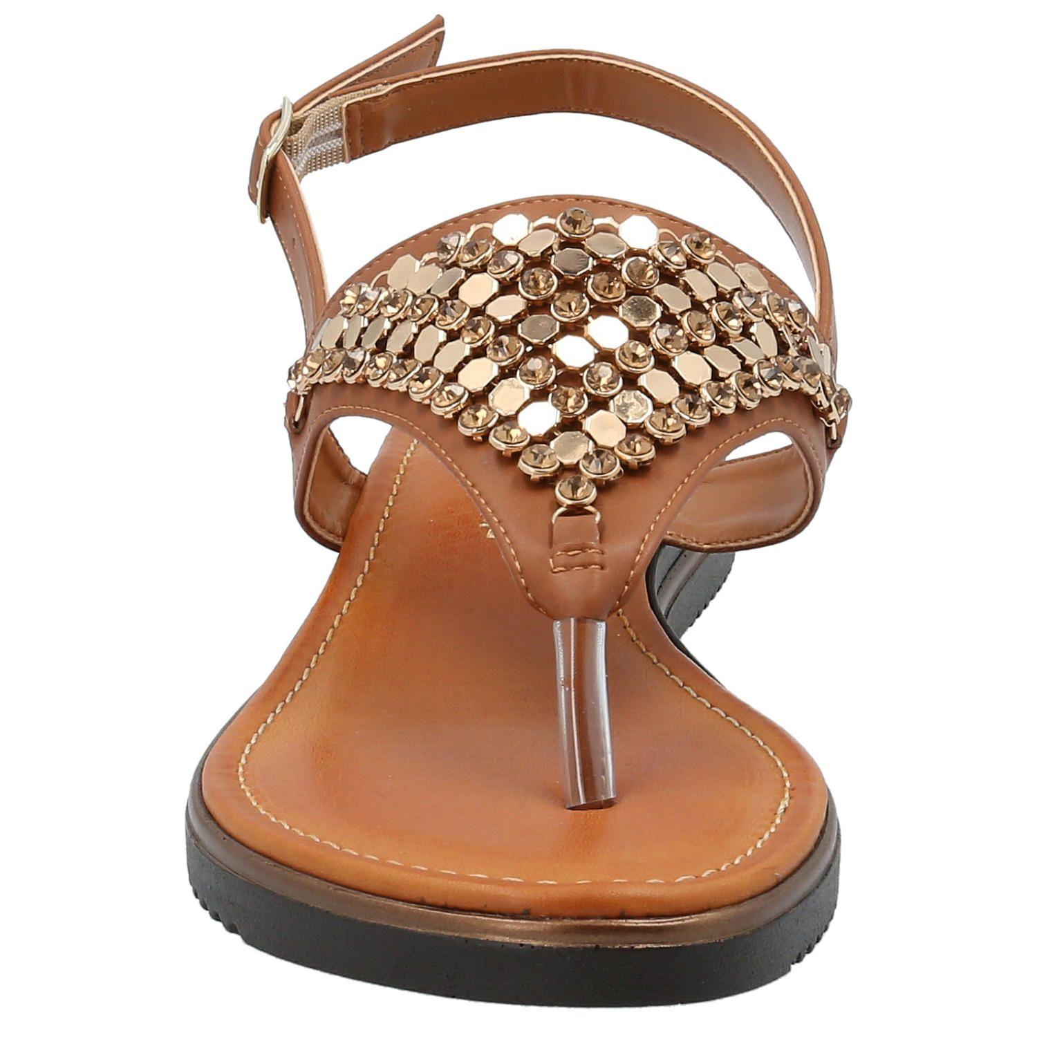 Sandalia Mujer Bianca Café-2