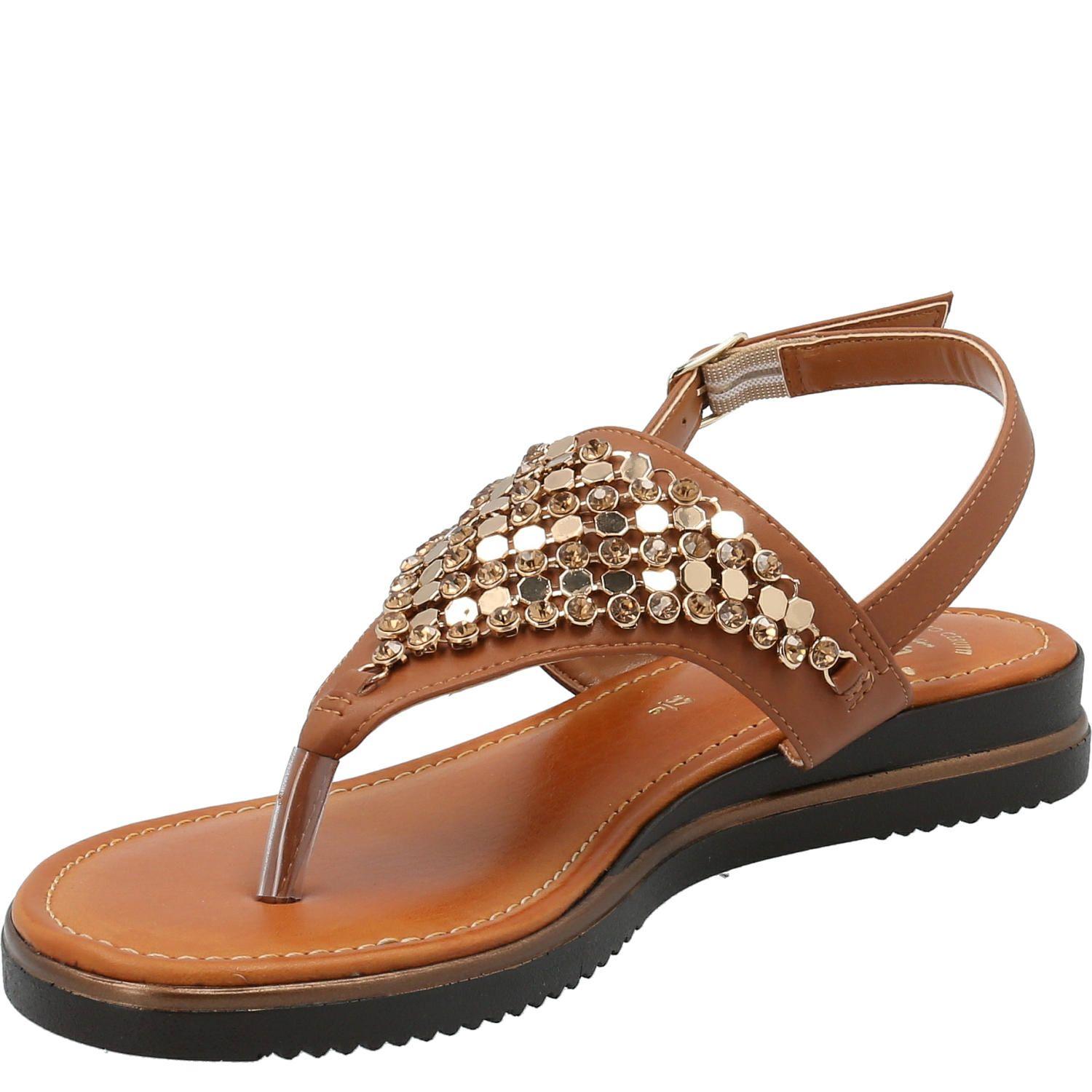 Sandalia Mujer Bianca Café-3