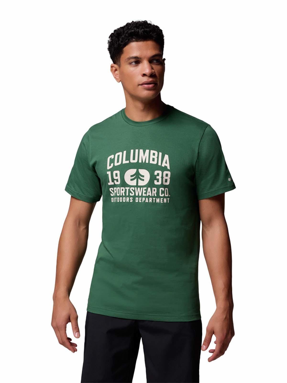 Polera M/C Hombre CSC Seasonal Logo Verde-0
