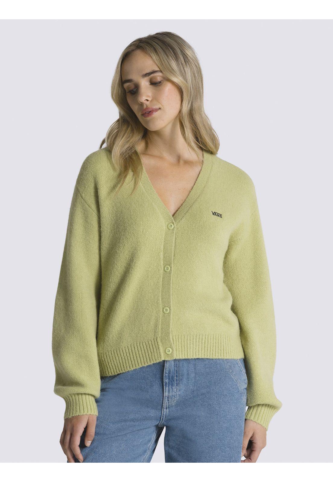 Sweater Hadley Relaxed Cardi Verde Mujer-0
