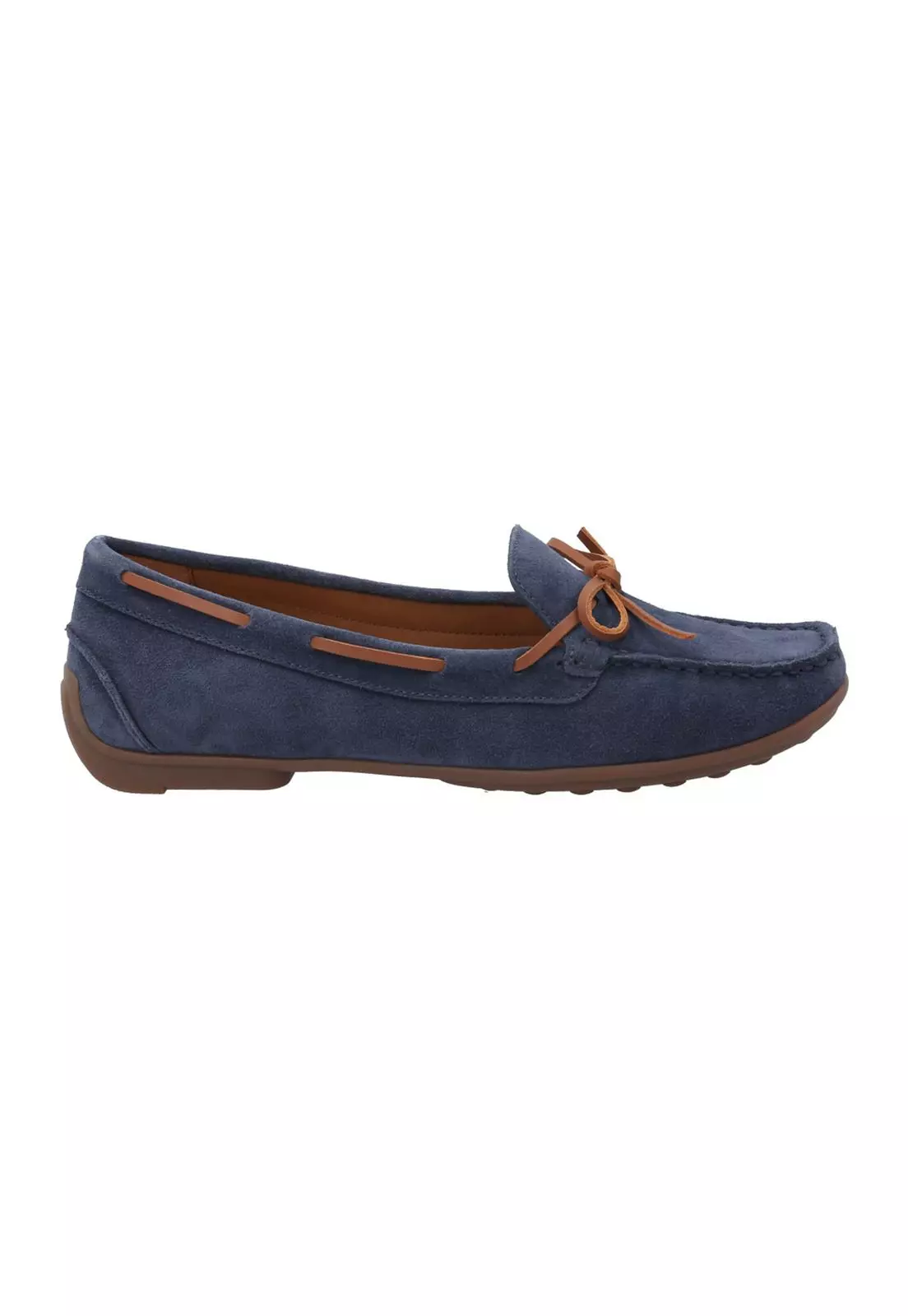 Mocasín Cuero Mujer Mena Azul-0