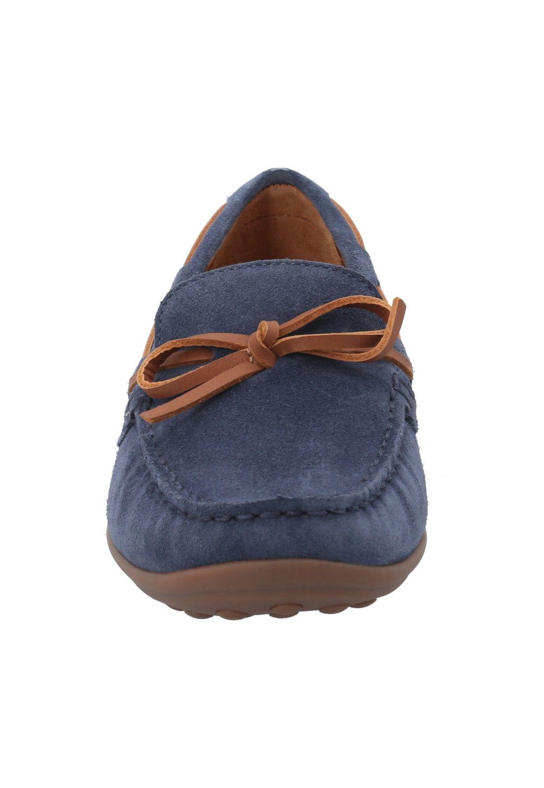 Mocasín Cuero Mujer Mena Azul-3