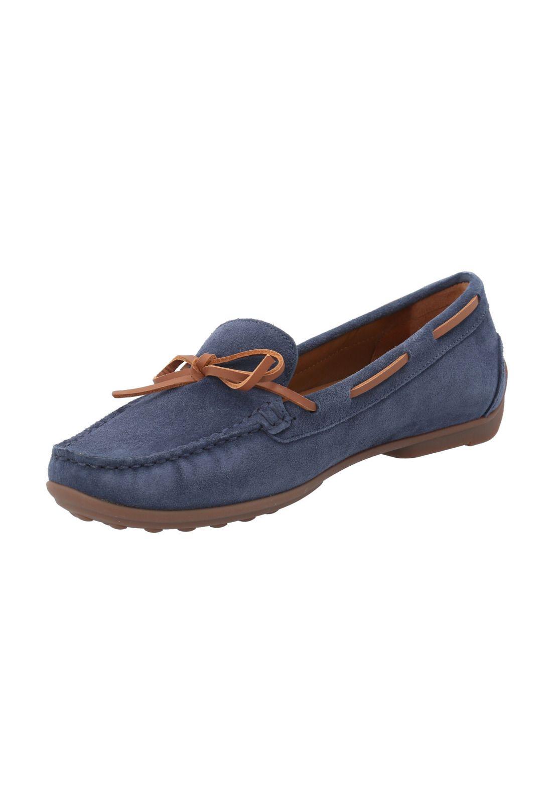 Mocasín Cuero Mujer Mena Azul-4