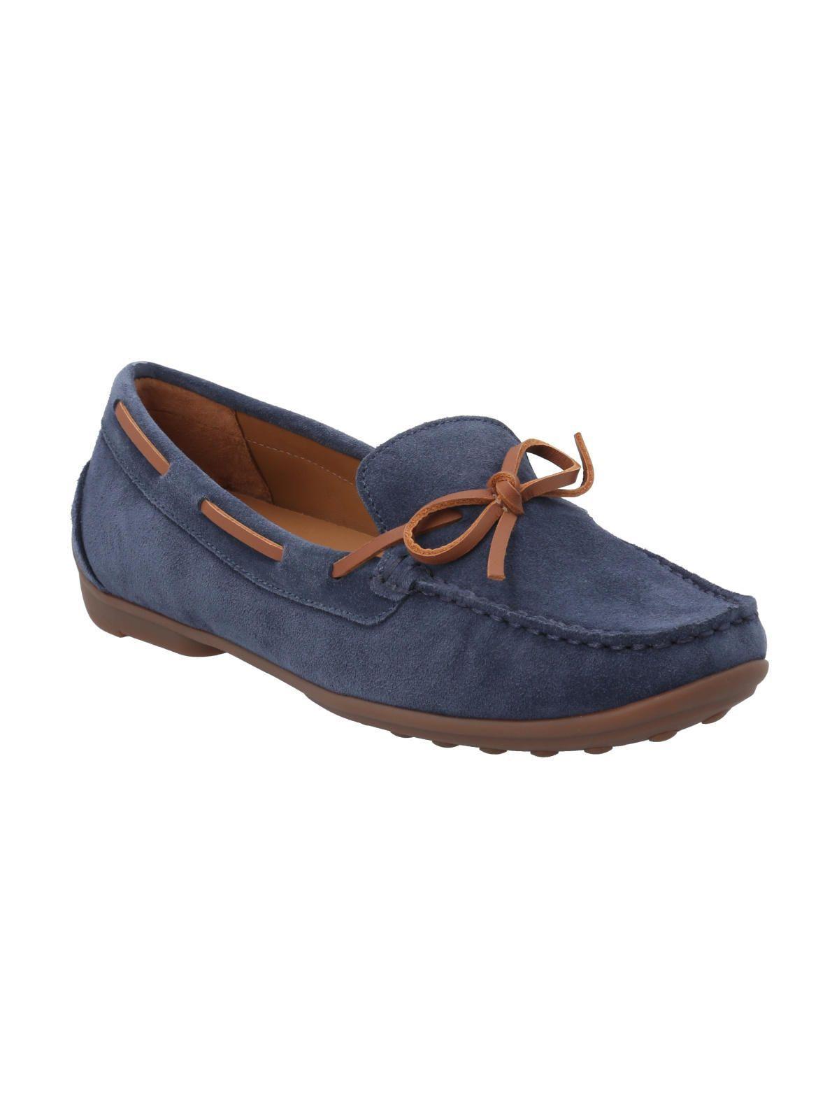 Mocasín Cuero Mujer Mena Azul-1