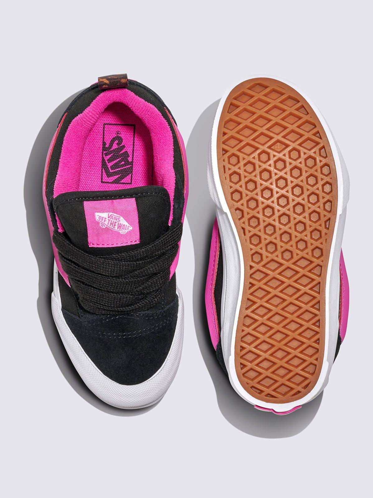 Zapatilla Niña Knu Skool Negro con rosado Vans-3
