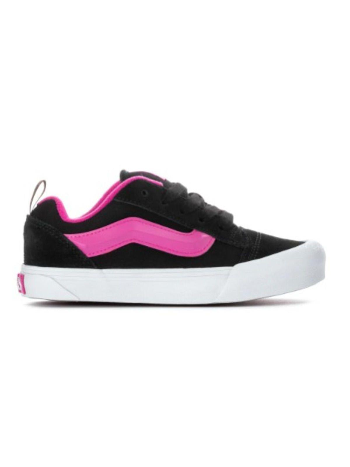 Zapatilla Niña Knu Skool Negro con rosado Vans-0