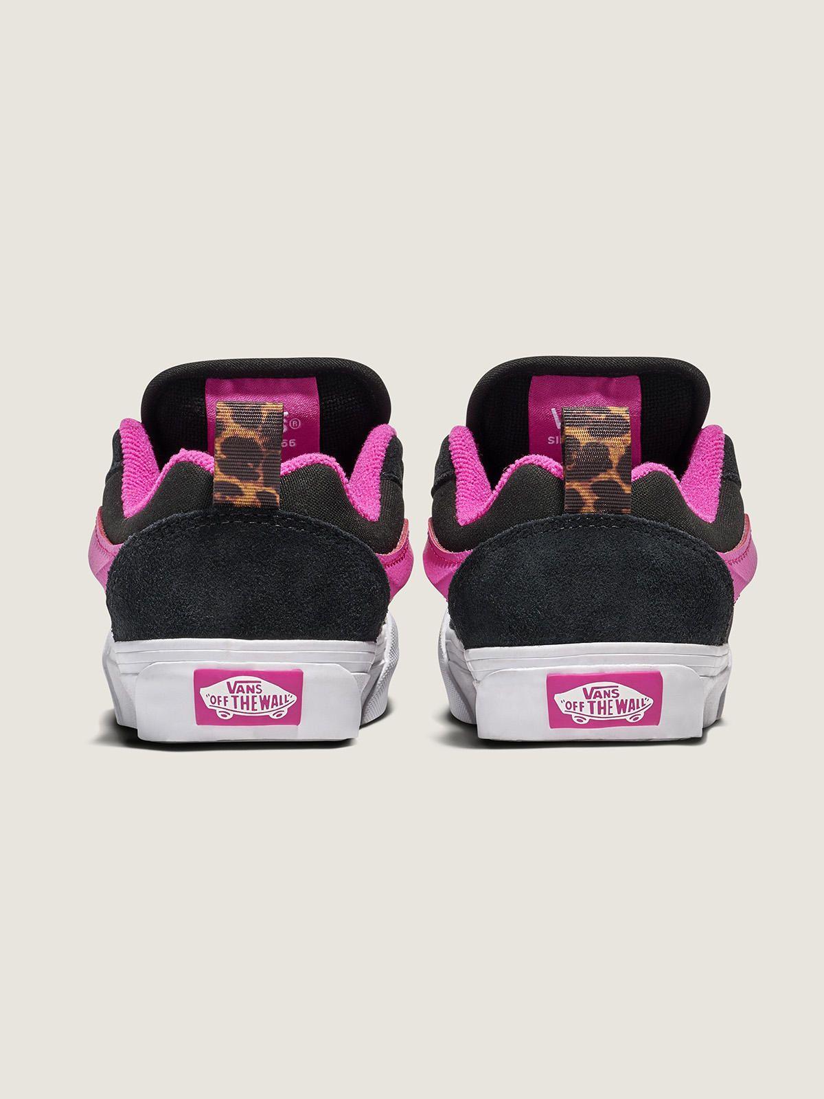Zapatilla Niña Knu Skool Negro con rosado Vans-5