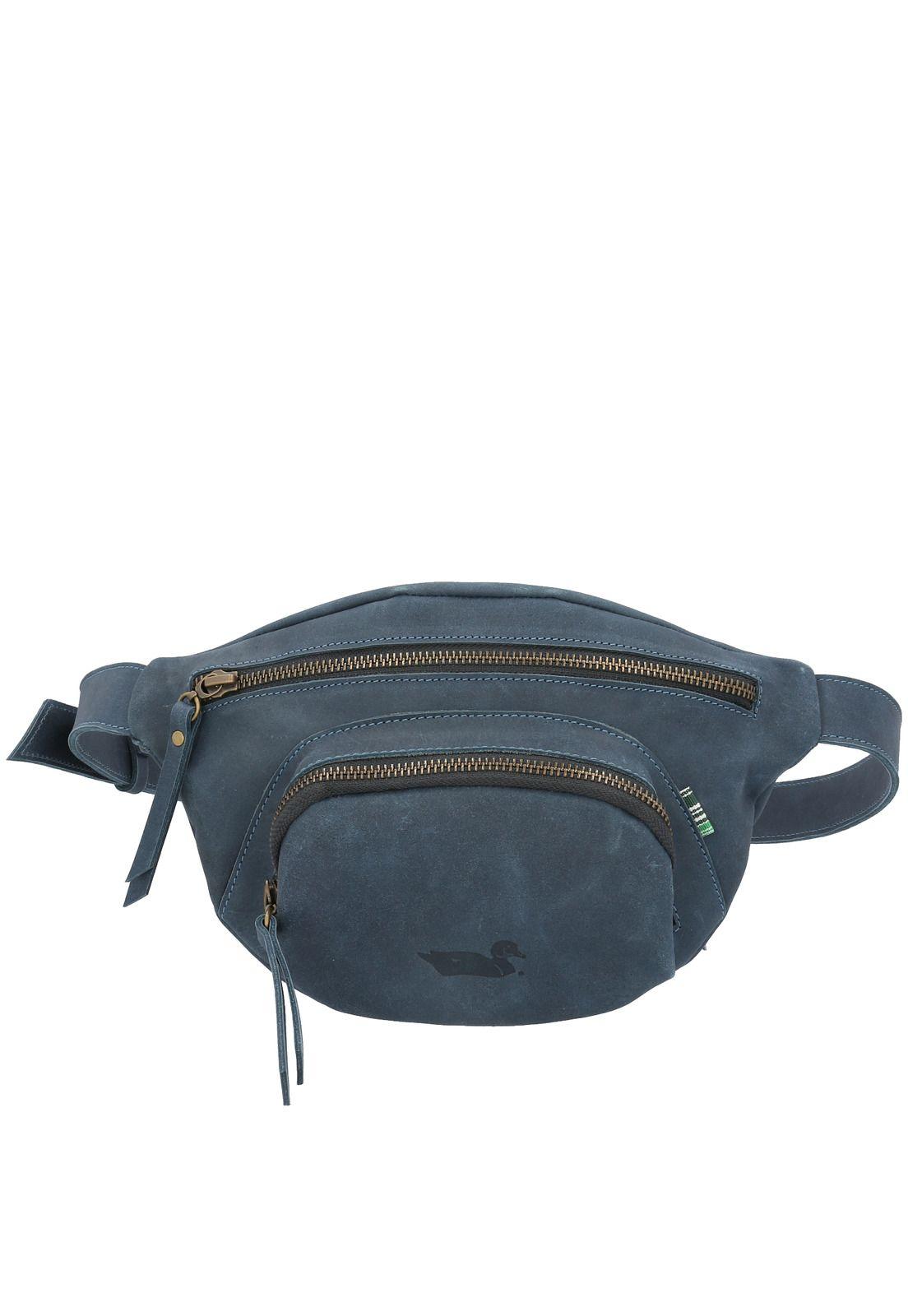 Banano Cuero Mujer Ema Waist Azul-0