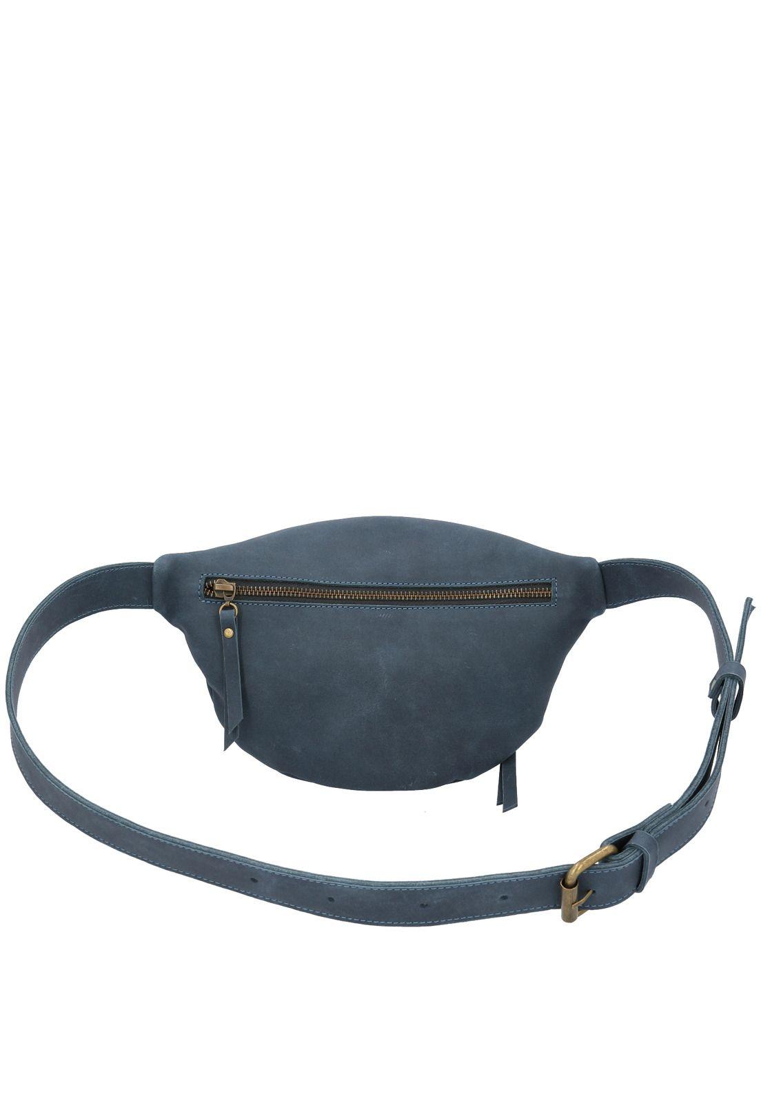 Banano Cuero Mujer Ema Waist Azul-2