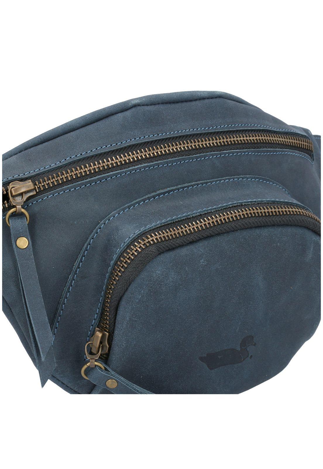 Banano Cuero Mujer Ema Waist Azul-3