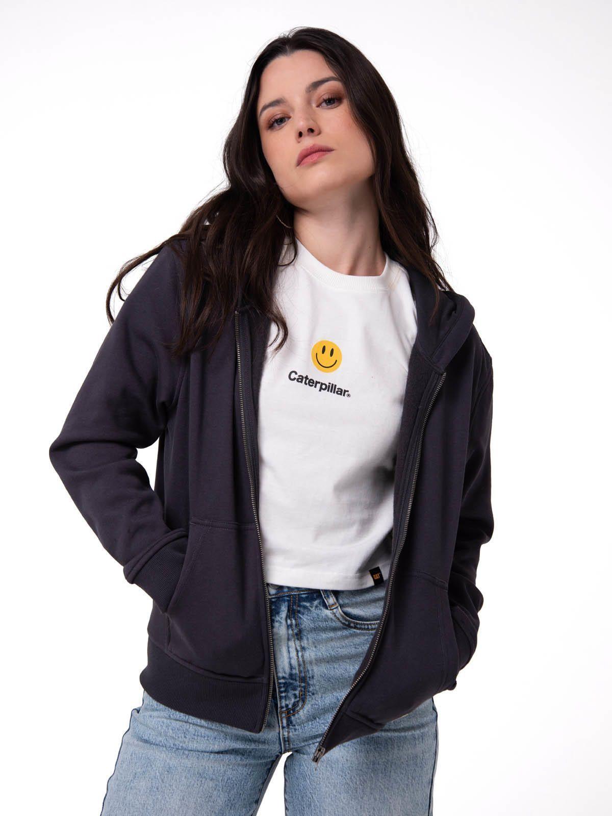 Polerón Mujer Patch Full Zip Negro-0