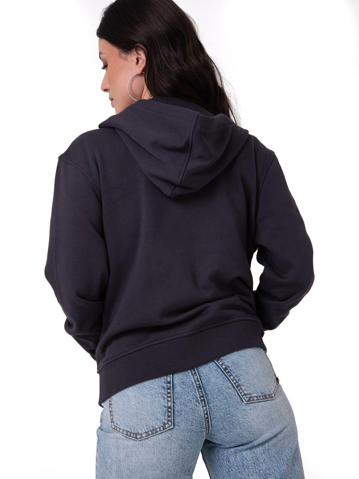Polerón Mujer Patch Full Zip Negro-4