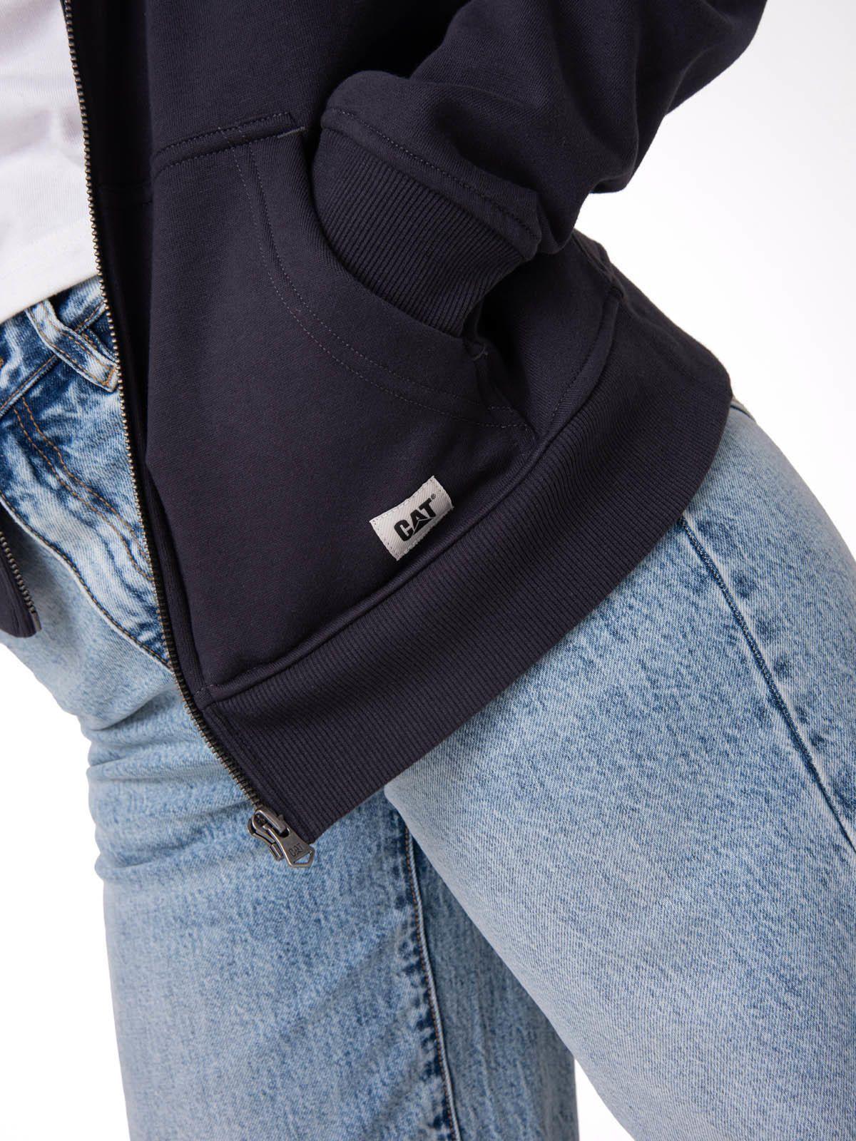 Polerón Mujer Patch Full Zip Negro-6