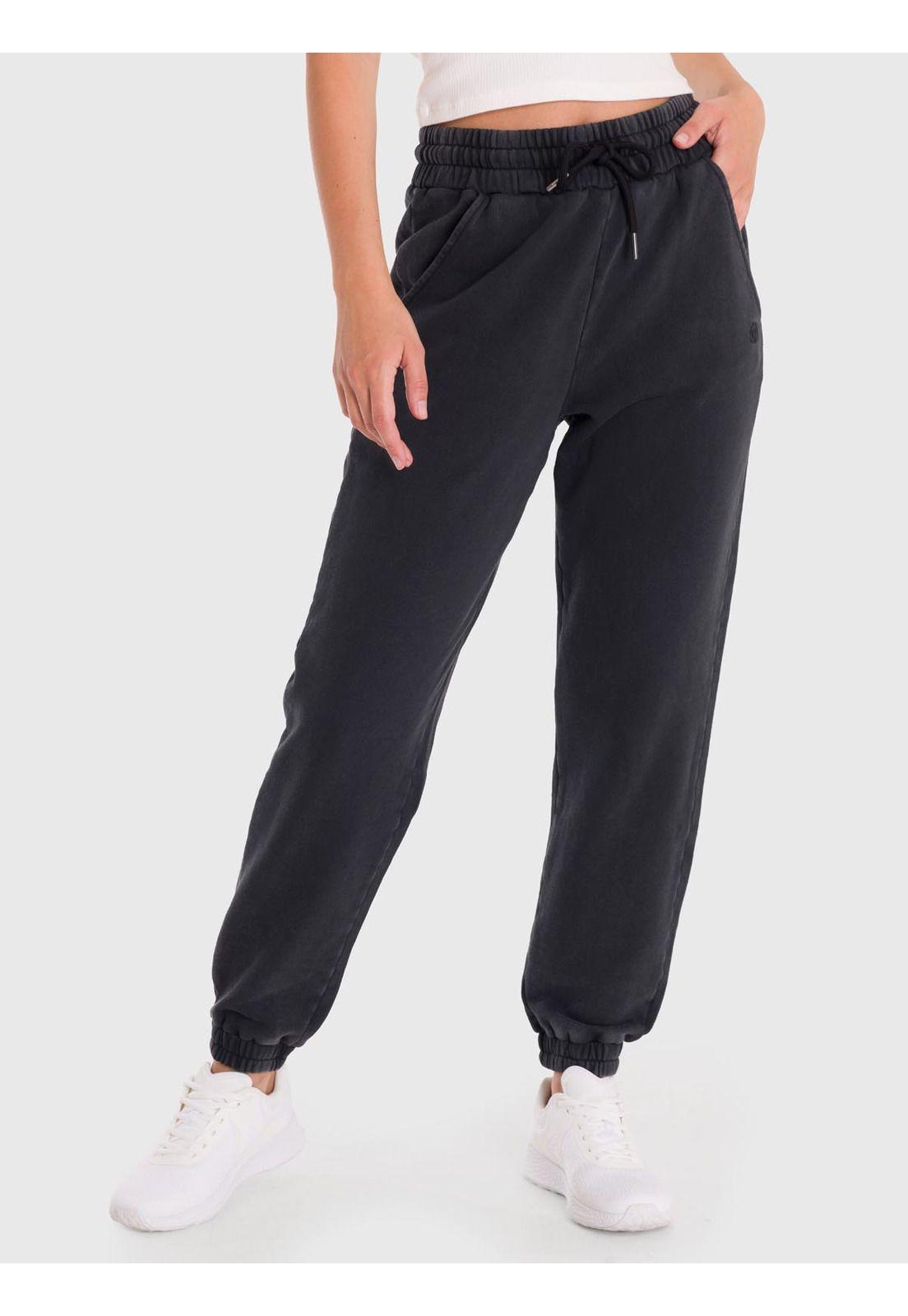 Pantalón Mujer Jogger Mich Negro-0