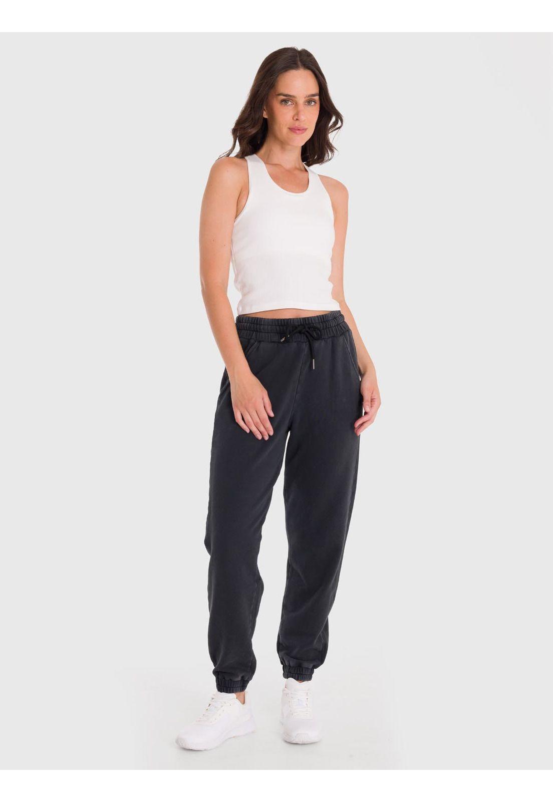 Pantalón Mujer Jogger Mich Negro-4