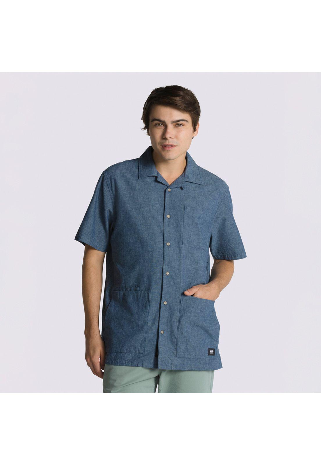 Polera Manga Corta Growth Garden Shi Azul Hombre-0