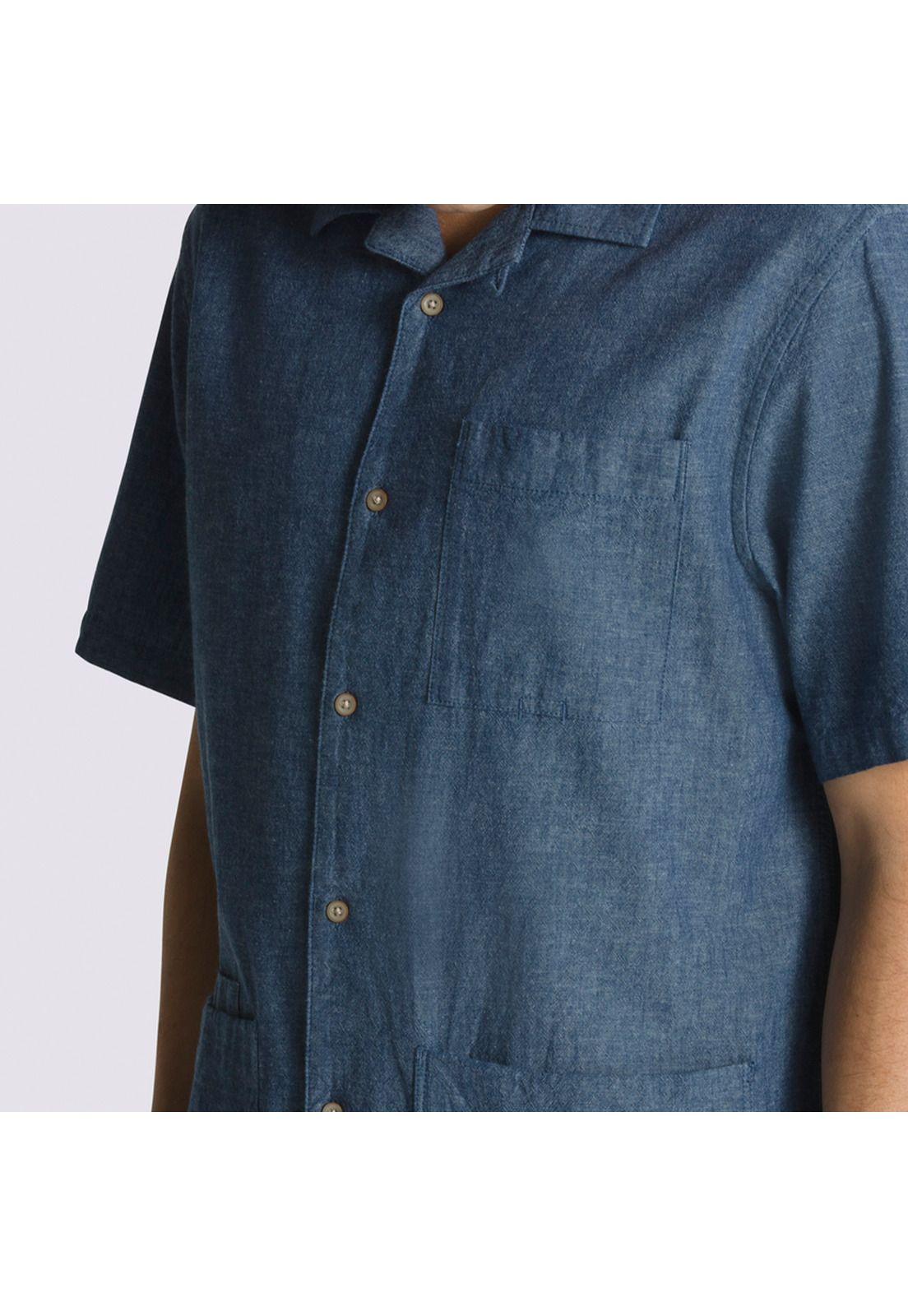 Polera Manga Corta Growth Garden Shi Azul Hombre-4