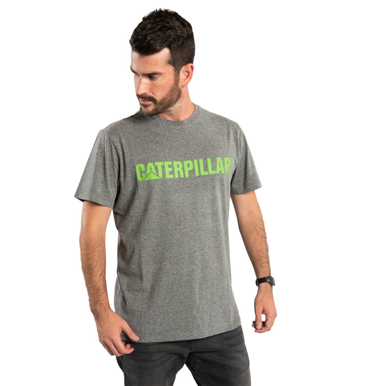 Polera M/C Hombre Slim Fit Caterpillar Gris Oscuro-0