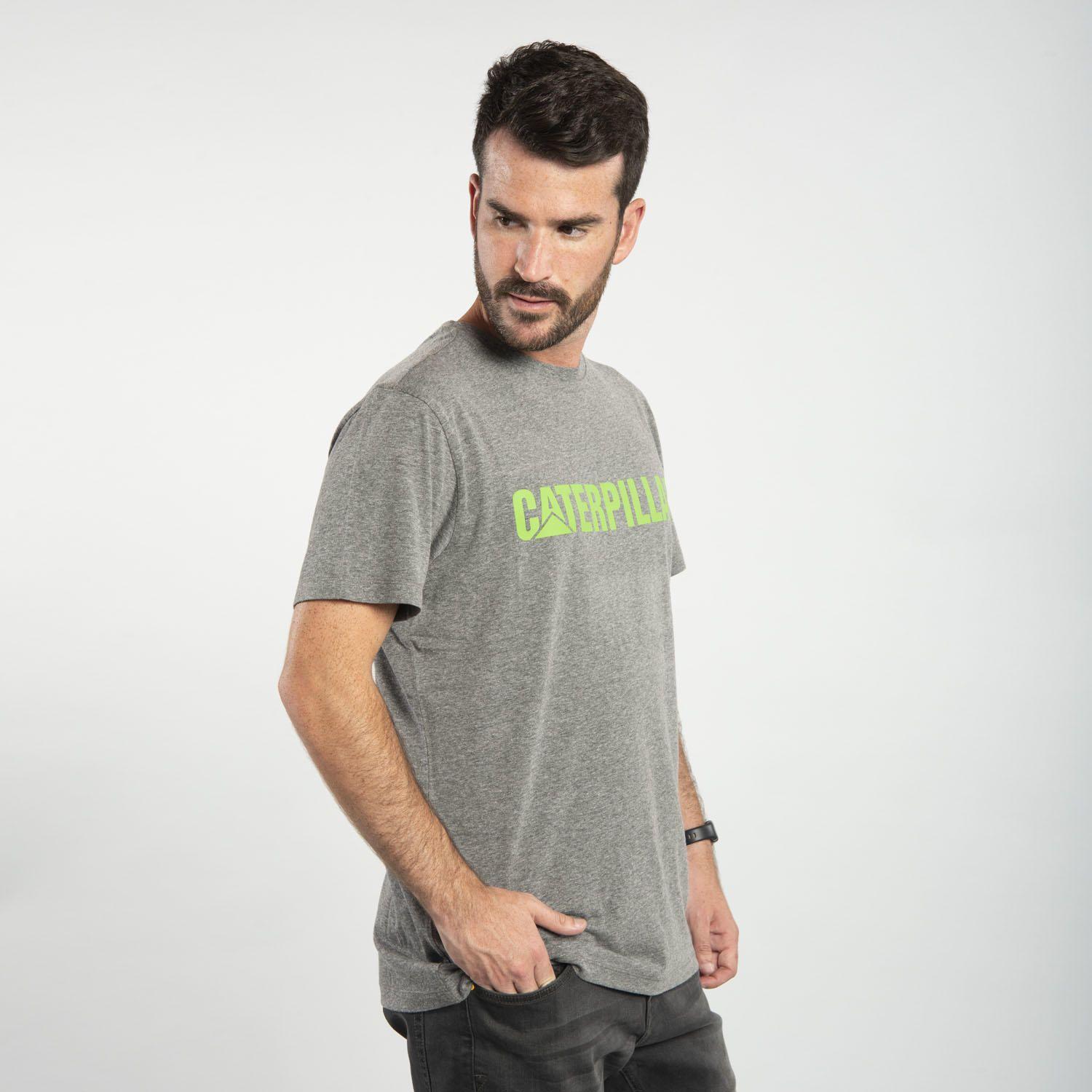 Polera M/C Hombre Slim Fit Caterpillar Gris Oscuro-1