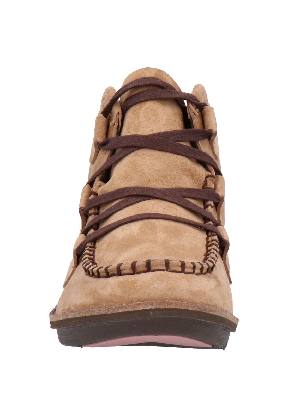 Botin Mujer Cuero Lume Café-2