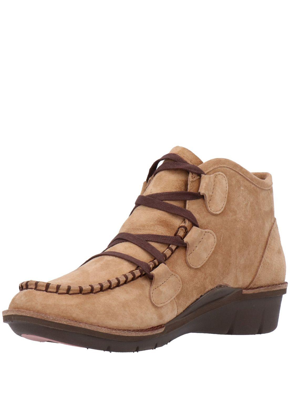 Botin Mujer Cuero Lume Café-3