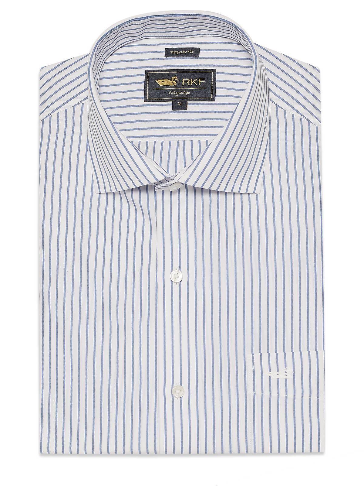 Camisa Cuello Italiano Azul Hombre WF-0