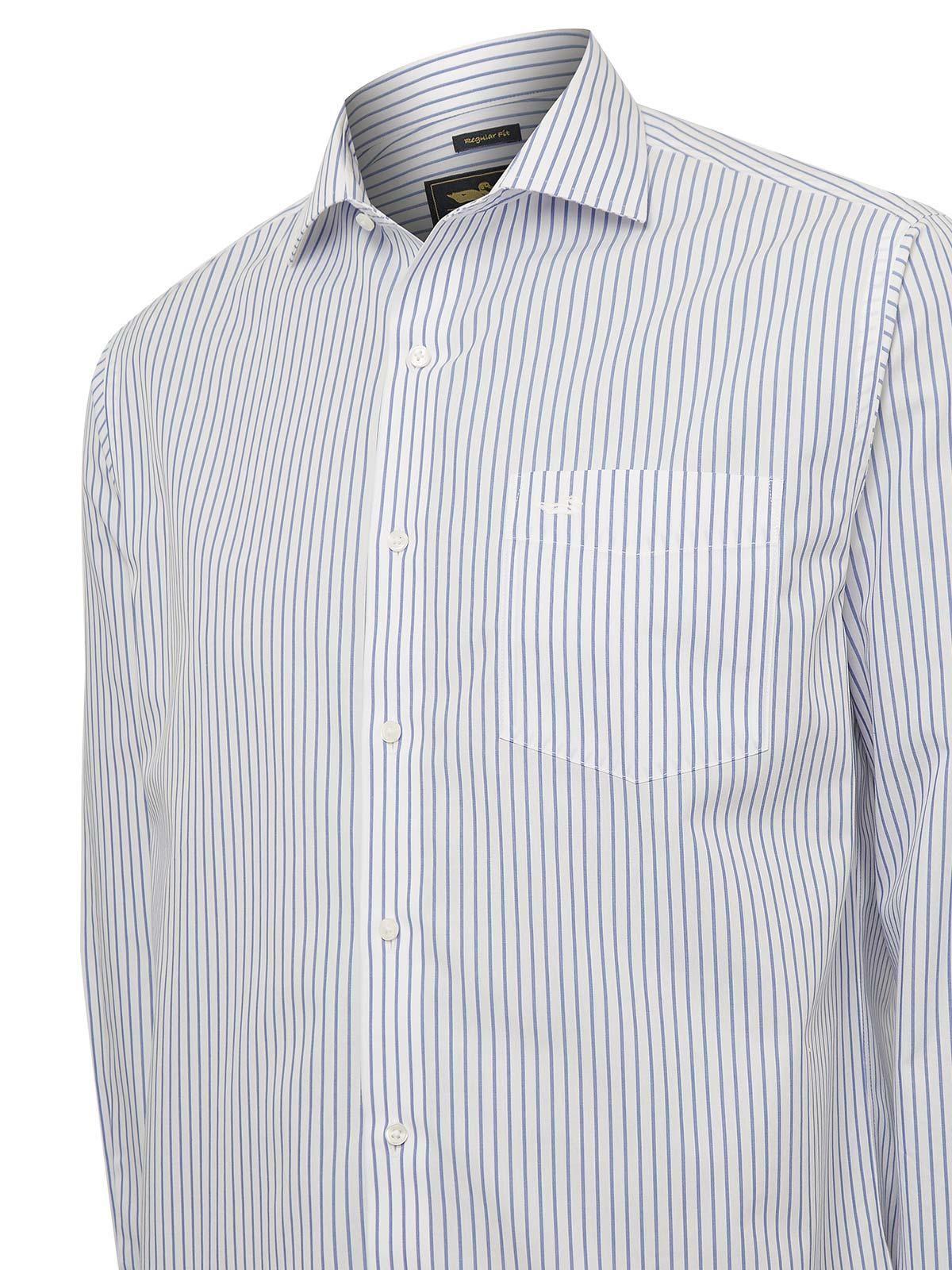 Camisa Cuello Italiano Azul Hombre WF-4