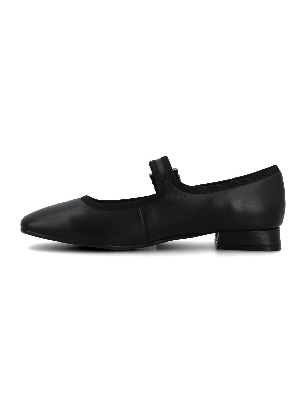 Ballerina Cuero Mujer Hally Negro-4