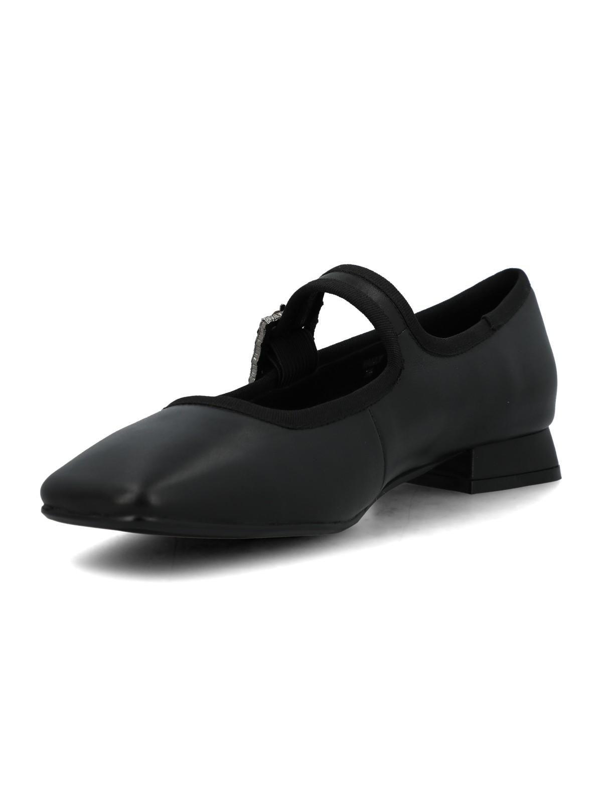 Ballerina Cuero Mujer Hally Negro-5