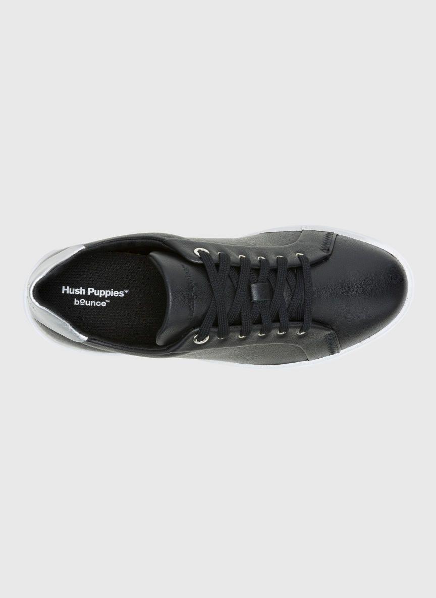 Zapatilla Cuero Mujer Mae Laceup Negra-5