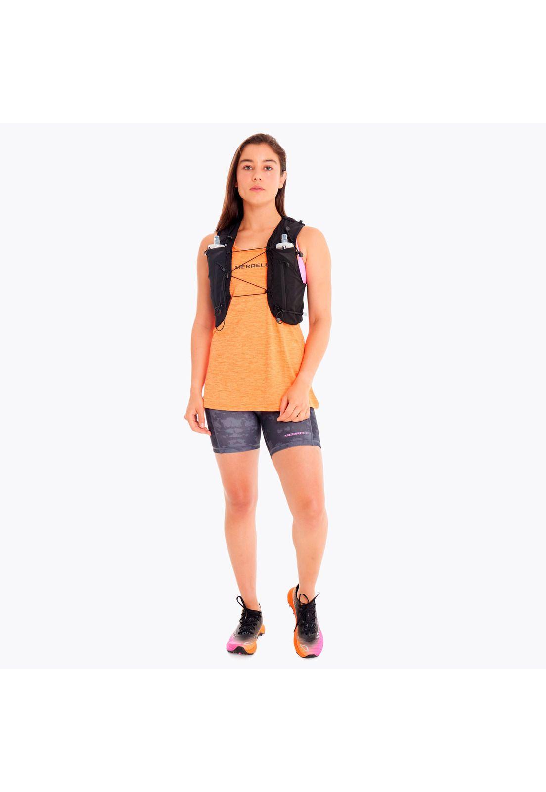 Polera Mujer Trail Running Edic Skyfire Naranjo-5