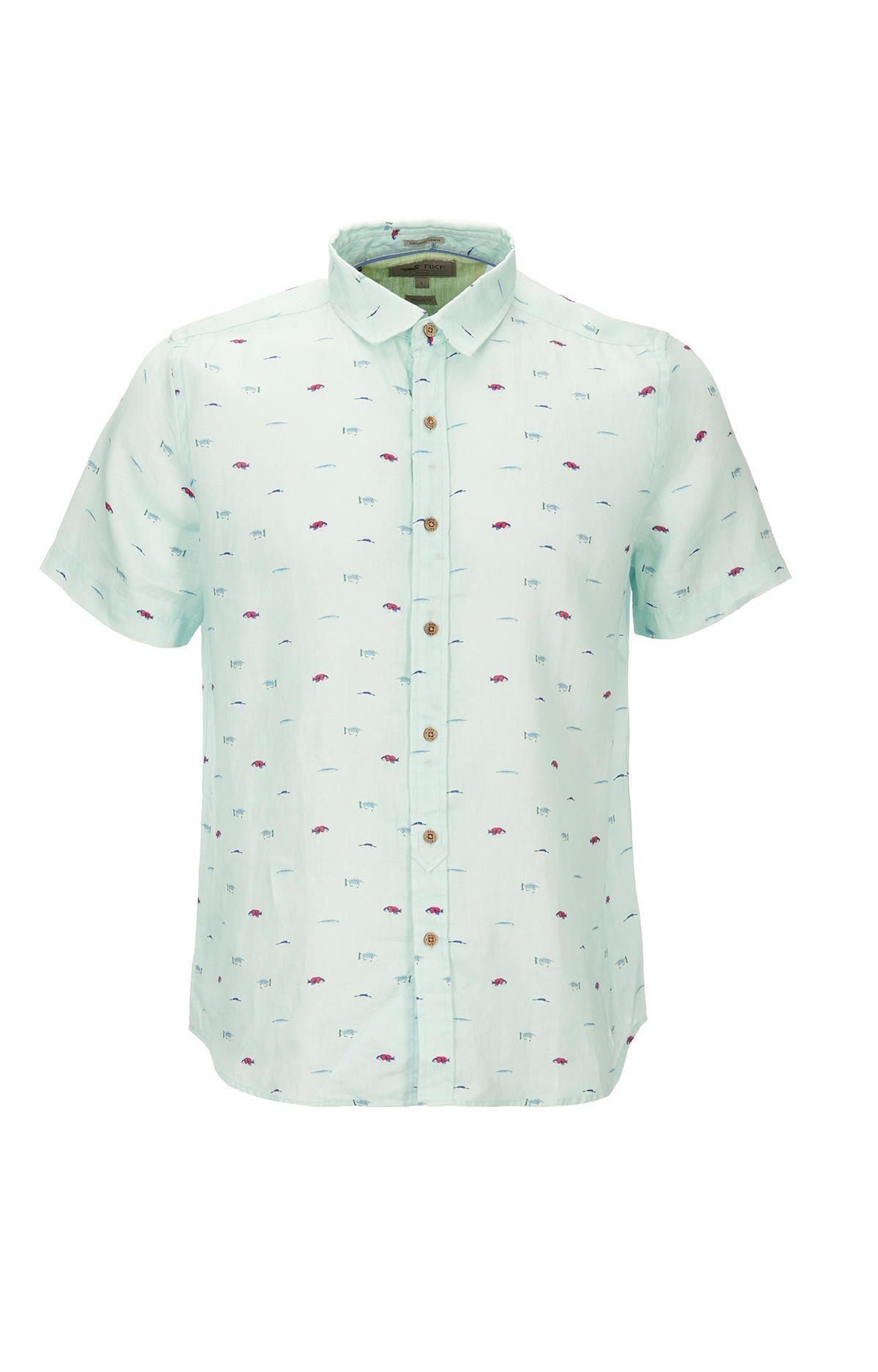 Camisa Lino Orgánico Hombre Nature Naranja-0