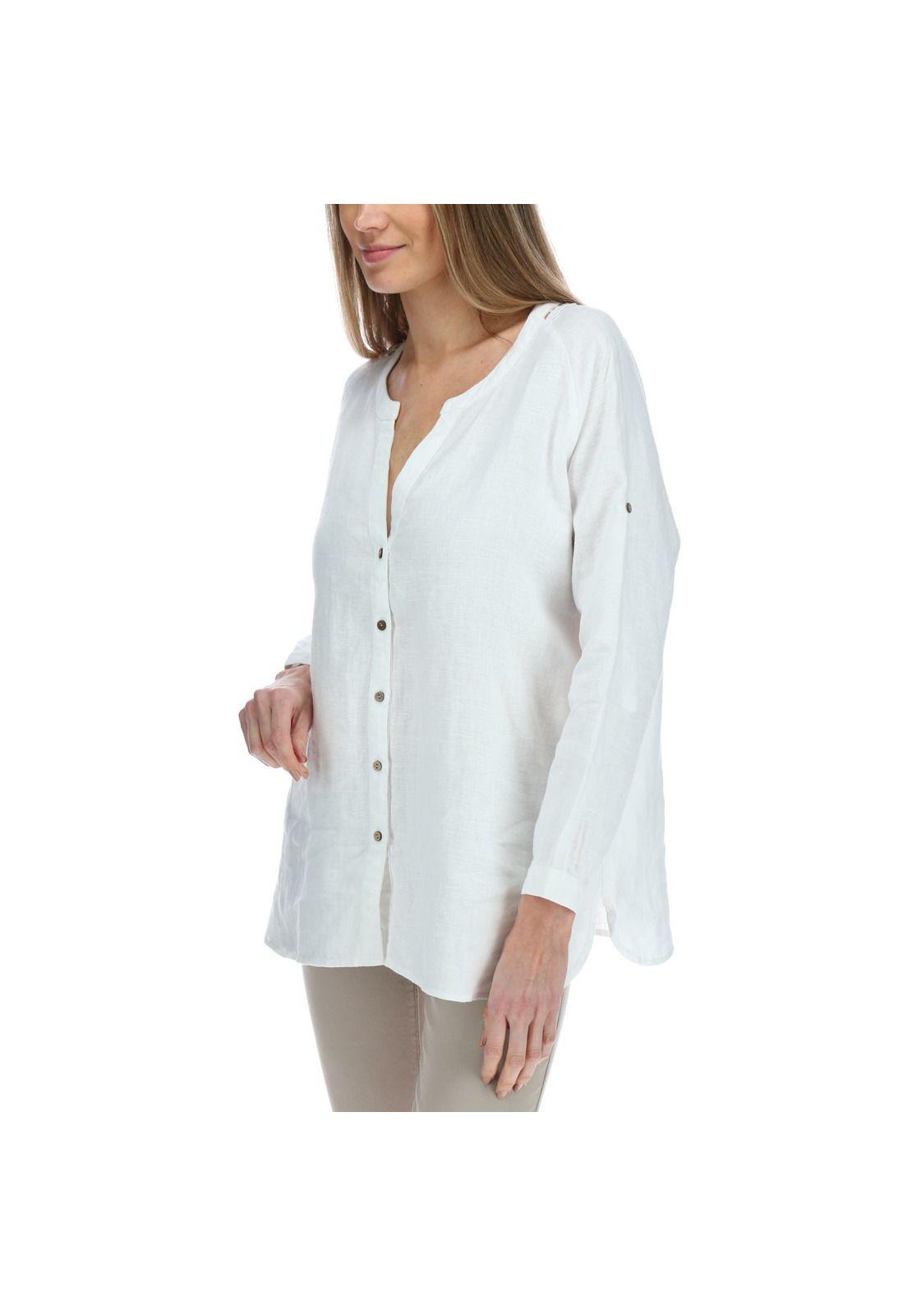 Blusa Manga Larga Mujer Maite Blanco-1