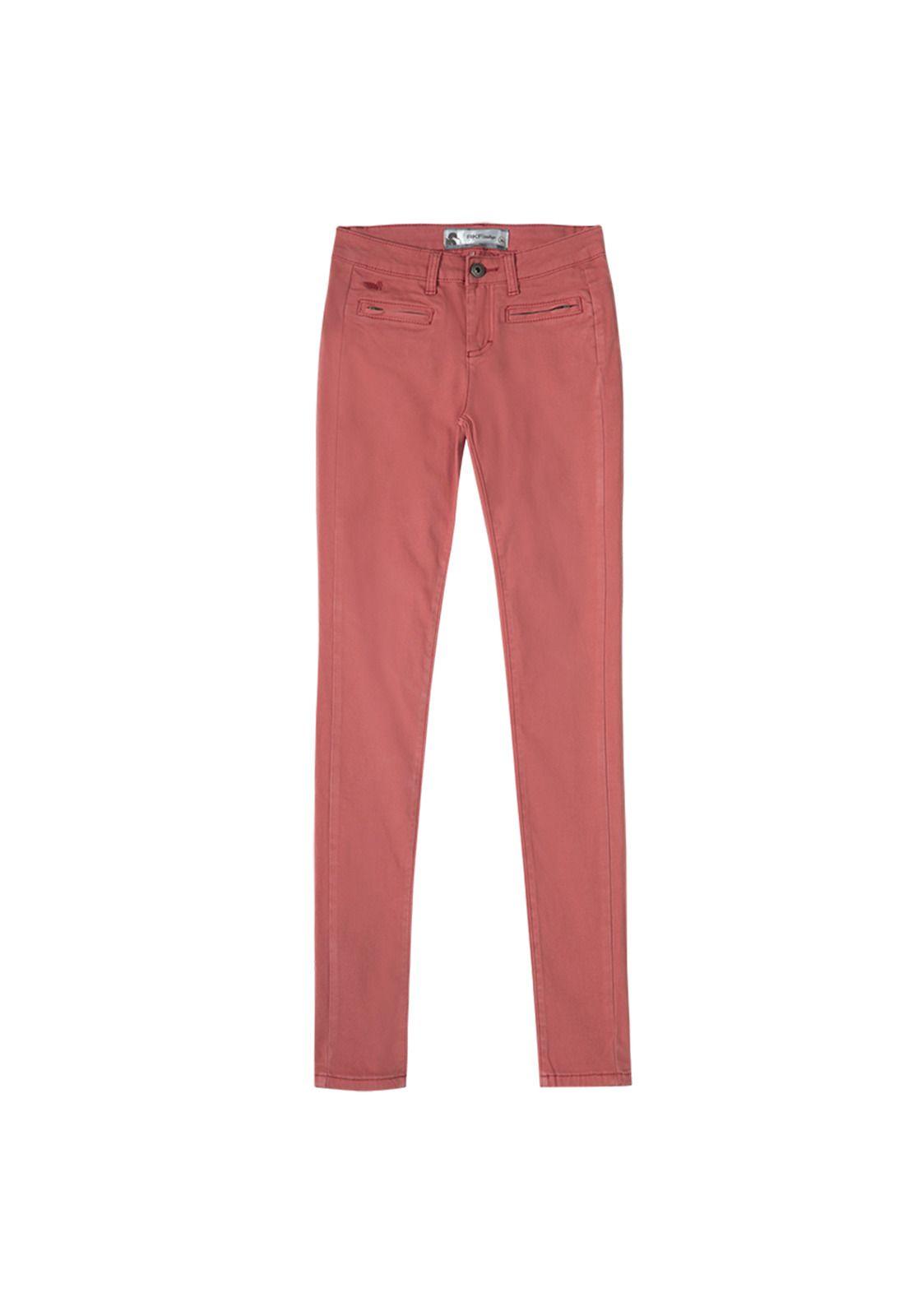Pantalon Algodón Estocolmo Rojo Mujer Rockford-0