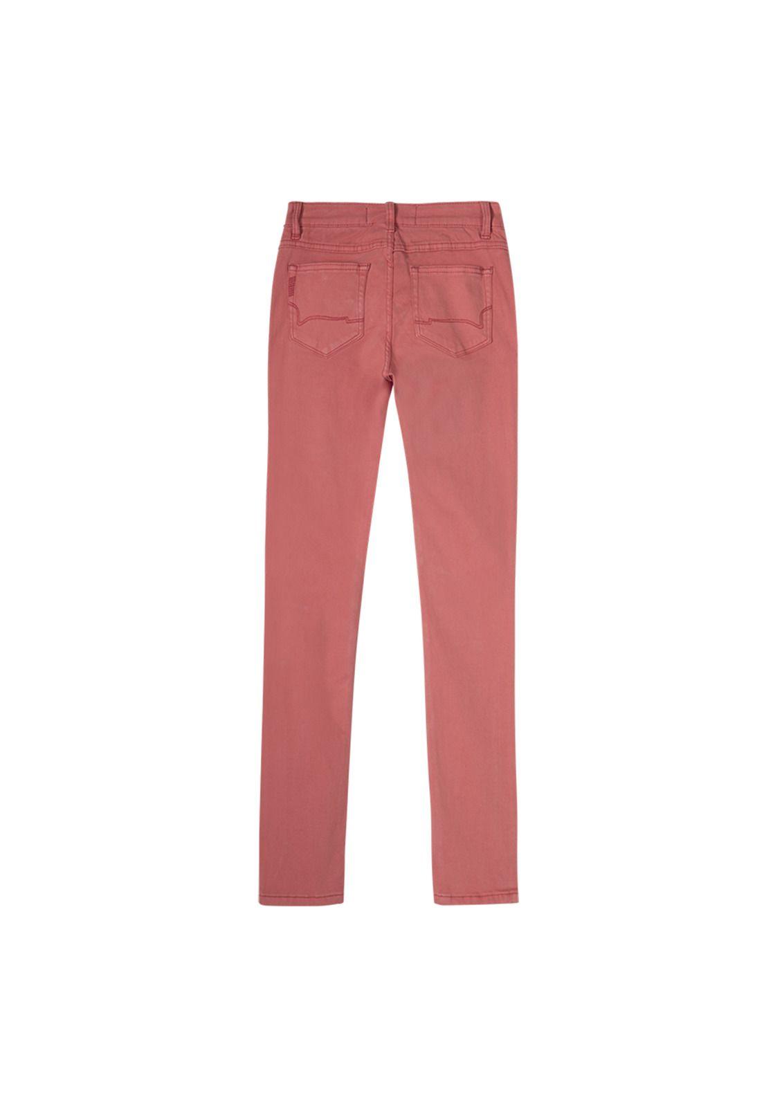 Pantalon Algodón Estocolmo Rojo Mujer Rockford-1