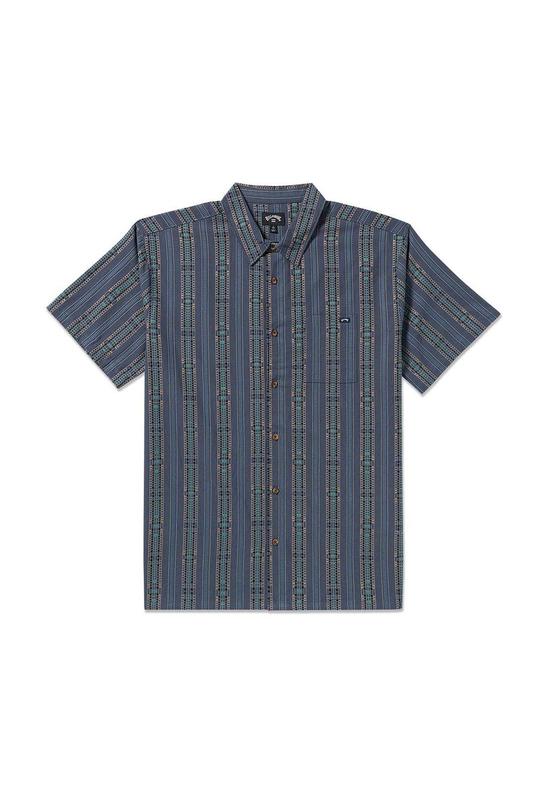 Camisa m/c Hombre Sundays jacquard Azul-0