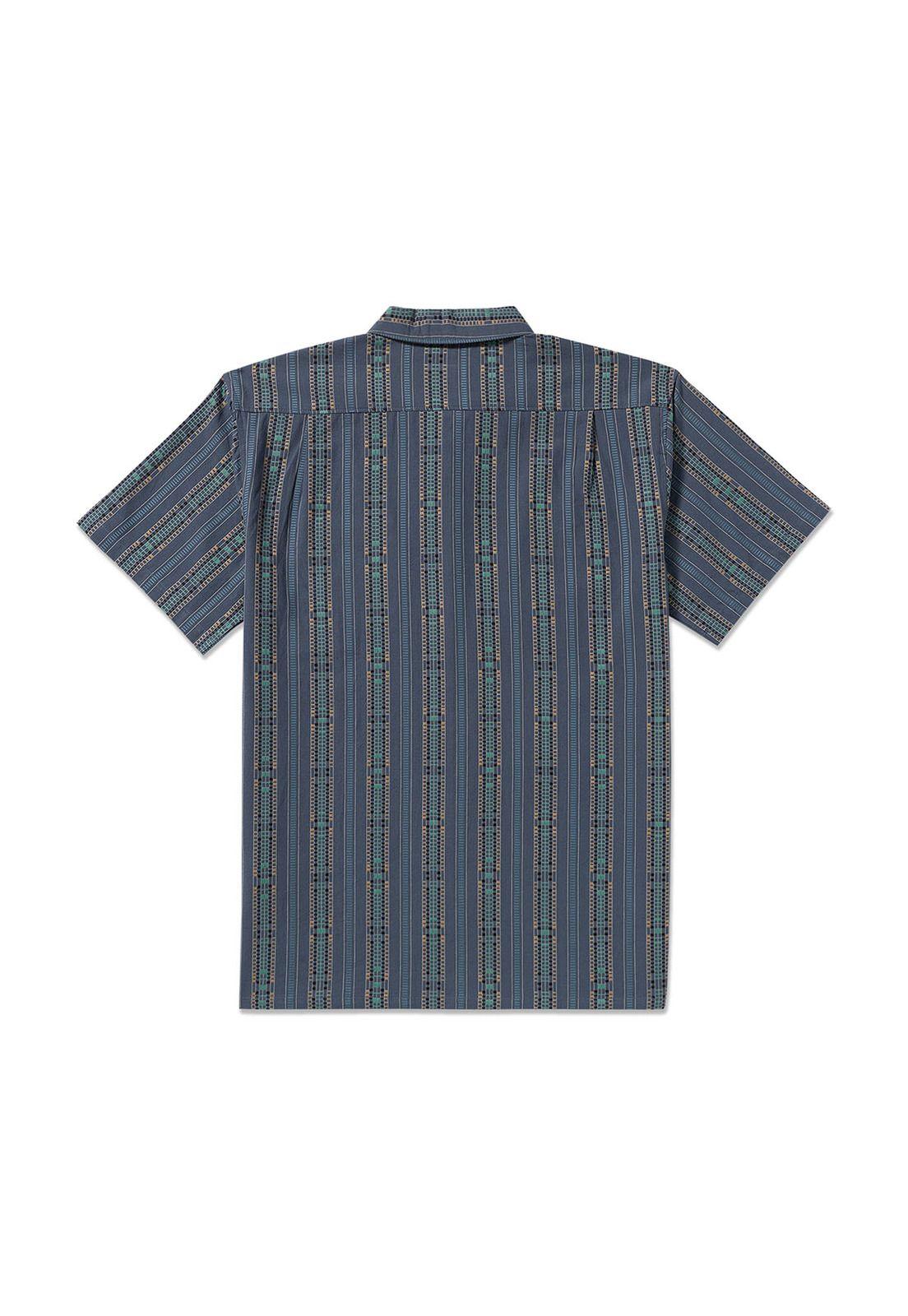 Camisa m/c Hombre Sundays jacquard Azul-1
