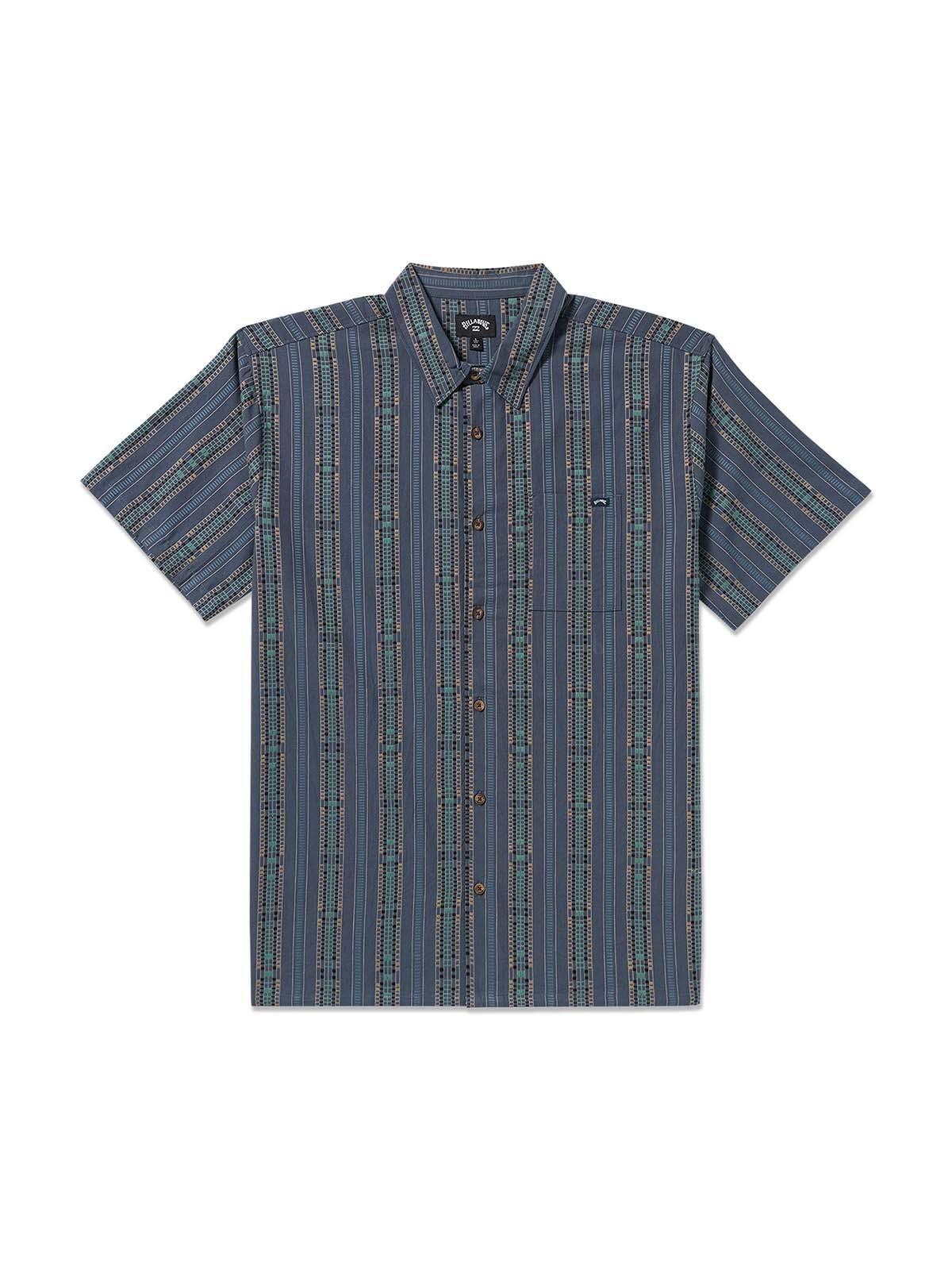 Camisa m/c Hombre Sundays jacquard Azul-0