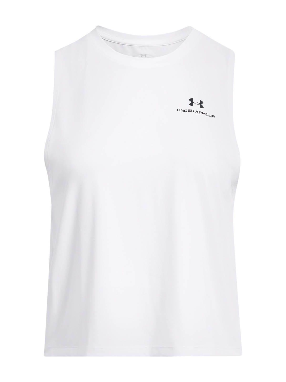 Polera sin mangas Crop Vanish mujer Blanco-0