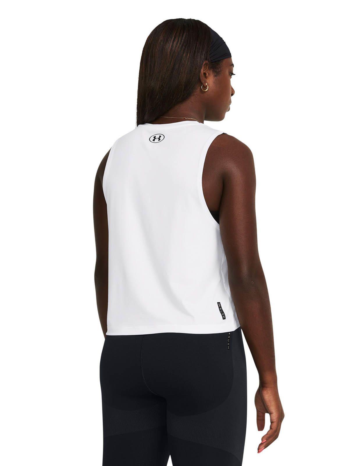 Polera sin mangas Crop Vanish mujer Blanco-4