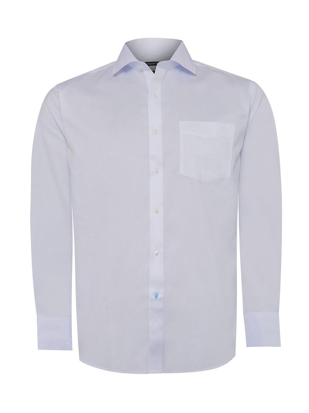 Camisa Cuello Italiano Blanco Hombre WF-1