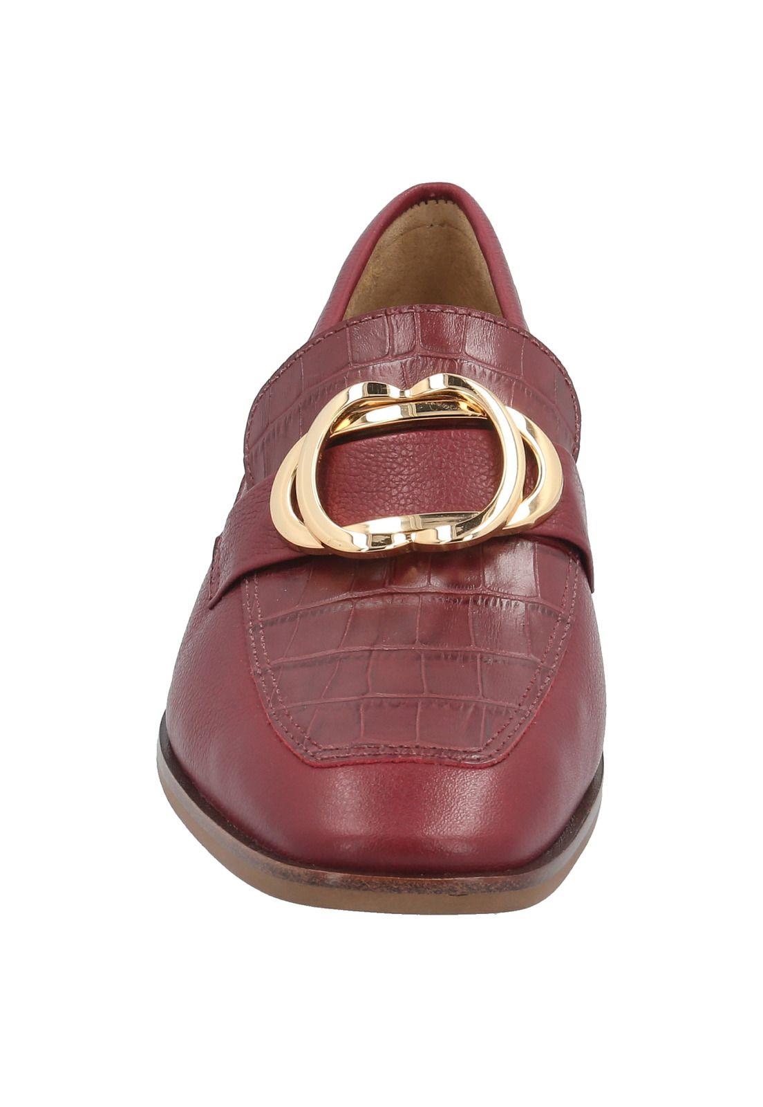 Zapato Cuero Mujer Jilly Rojo-2