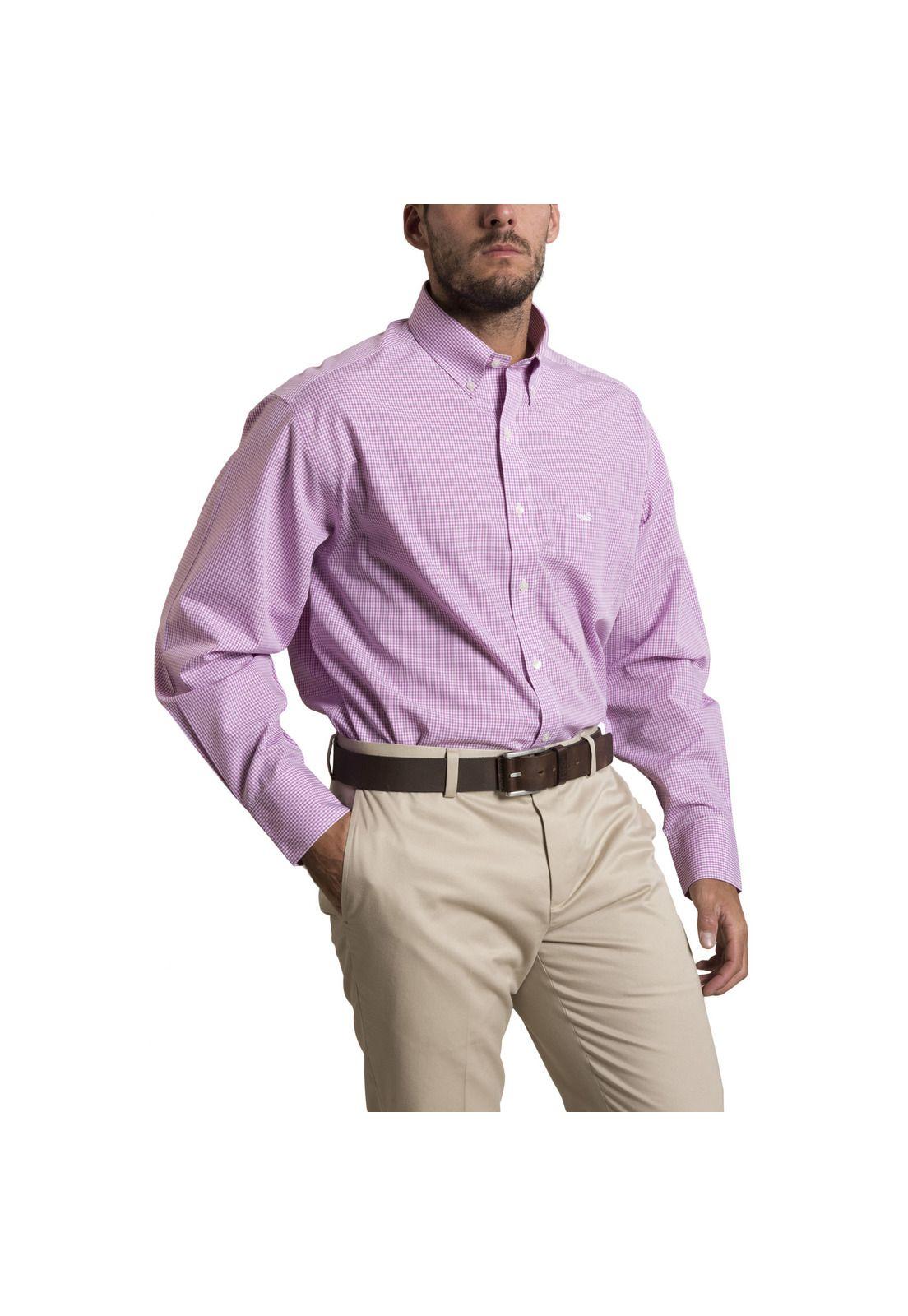 Camisa Libre de Arrugas Rockford Rosa-0