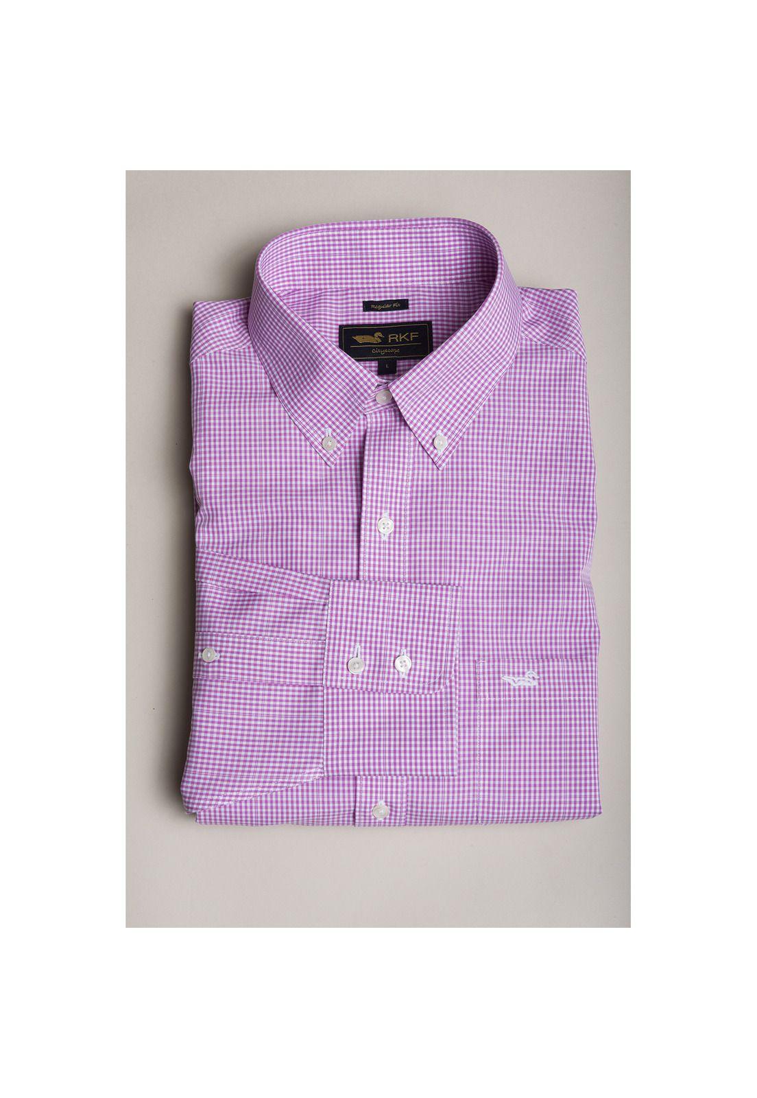 Camisa Libre de Arrugas Rockford Rosa-3